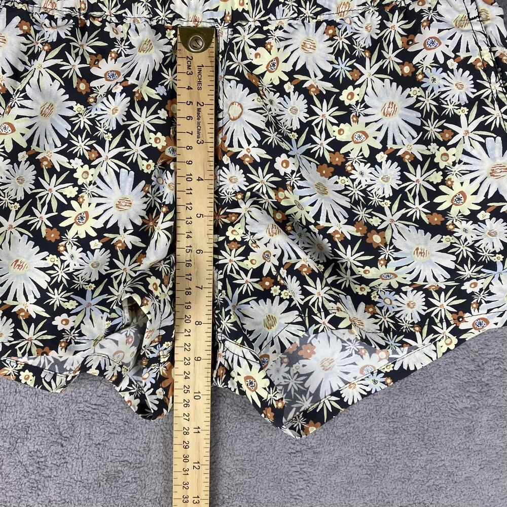 Patagonia Shorts Womens XS Barely Baggies Black Daisy Floral Summer Y2K Festival - Picture 11 of 13